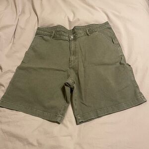 Zara Men's Olive Green Shorts